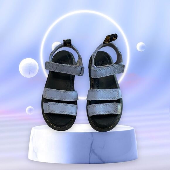 DR MARTENS Sandals Klaire in Zen Blue Adjustable Straps Size US 13 - Picture 5 of 12